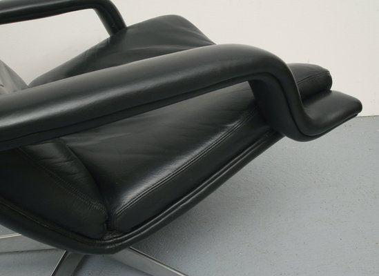 F-140 Leather Armchair by Geoffrey Hartcout for Artifort by Geoffrey Harcourt, 1970s-PF-1178007