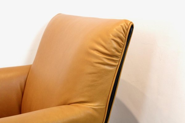 F330 Cordoba Lounge Chairs in Soft Ochre Leather by Gerard Van Den Berg for Artifort, Set of 2-MO-1325222