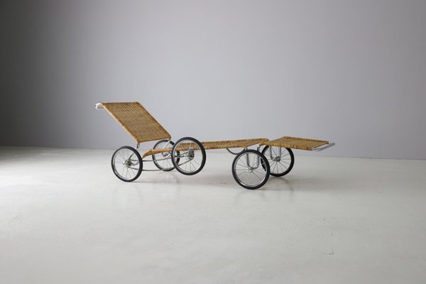 F41 Chaise Longues on Wheels by Marcel Breuer, 1984, Set of 2-DXL-1421098