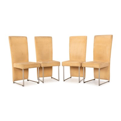 Fabric Chairs in Cream & Beige from Rolf Benz, Set of 4-RQW-2034105