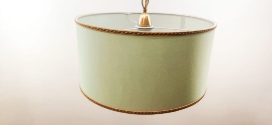 Fabric with Gold Silk Cord Suspension Light-QLH-1175094