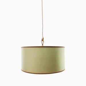 Fabric with Gold Silk Cord Suspension Light-QLH-1175094