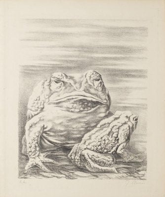 Fabrizio Clerici, the Frogs, 20th Century, Lithograph-ZCI-797587