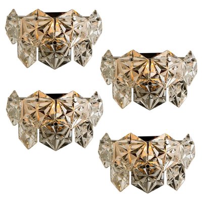 Faceted Crystal and Chrome Sconce by Kinkeldey, Germany, 1970s-VDW-839170