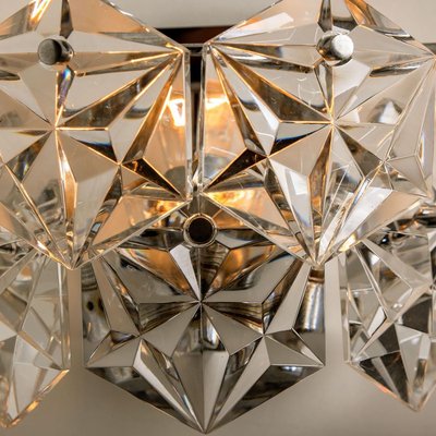 Faceted Crystal and Chrome Sconce by Kinkeldey, Germany, 1970s-VDW-839170