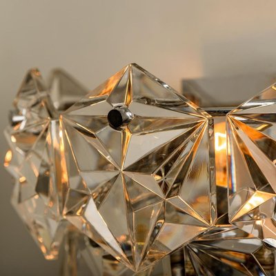 Faceted Crystal and Chrome Sconce by Kinkeldey, Germany, 1970s-VDW-839170