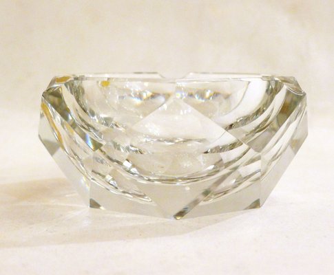 Faceted Crystal Ashtray from Val-St-Lambert, 1960s-RNR-1186395