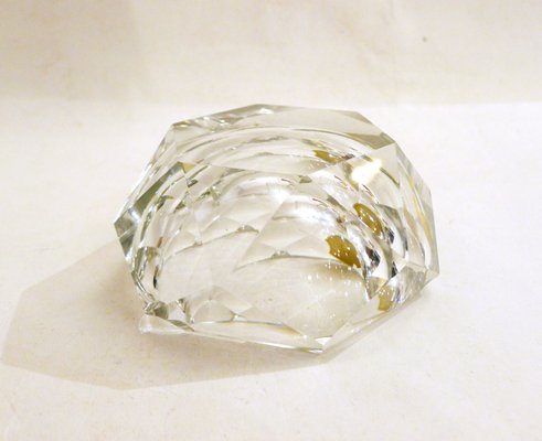 Faceted Crystal Ashtray from Val-St-Lambert, 1960s-RNR-1186395