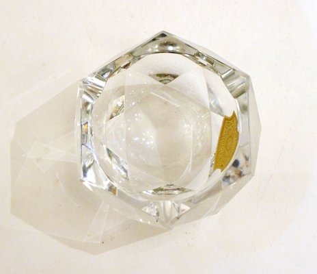 Faceted Crystal Ashtray from Val-St-Lambert, 1960s-RNR-1186395