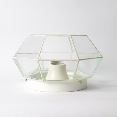 Faceted Glass Wall or Ceiling Lamp from Glashütte Limburg, 1980s-IXK-1354522