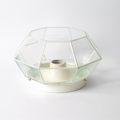 Faceted Glass Wall or Ceiling Lamp from Glashütte Limburg, 1980s-IXK-1354522