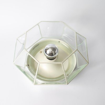 Faceted Glass Wall or Ceiling Lamp from Glashütte Limburg, 1980s-IXK-1354522