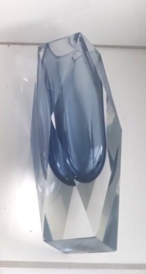 Facetted Blue Muranoglas Vase, 1950s-QDP-1451488