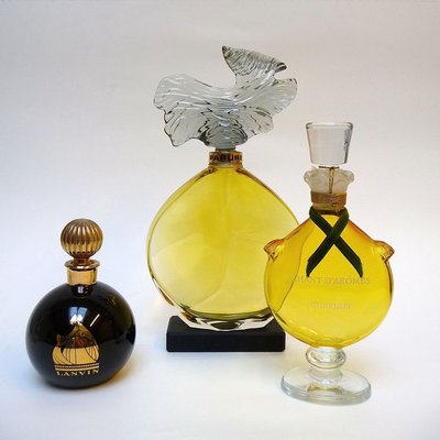 Factice Perfume Guerlain Lanvin Store Display Bottles, 1980s, Set of 3-YGE-888081