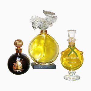 Factice Perfume Guerlain Lanvin Store Display Bottles, 1980s, Set of 3-YGE-888081