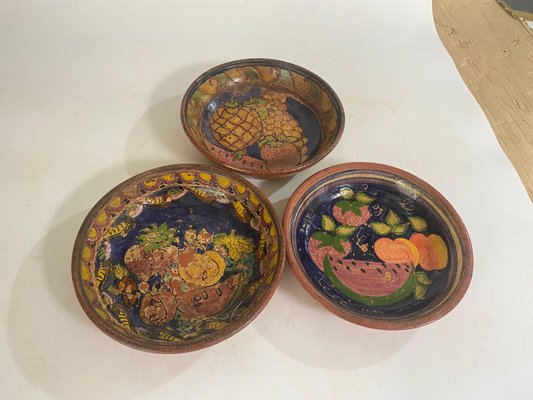 Faience Plates, Portugal, 20th Century, Set of 3-UR-1734471