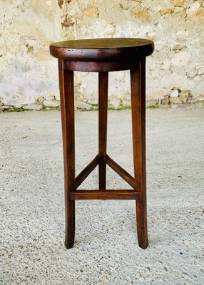 Farmhouse Barstool on Tripod Legs, 1930s-OJT-1794578