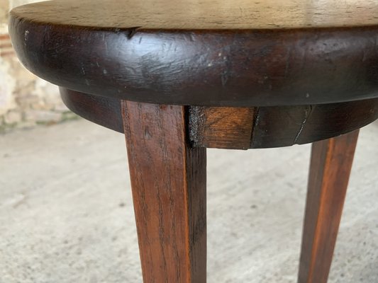 Farmhouse Barstool on Tripod Legs, 1930s-OJT-1794578