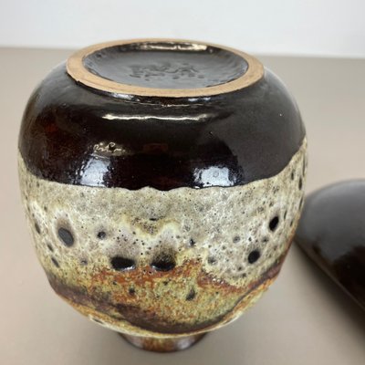 Fat Lava Abstract Pottery Elements attributed to Ruscha, Germany, 1960s-QZ-1428323