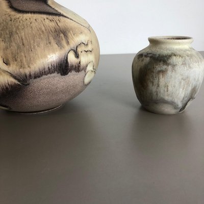 Fat Lava Abstract Pottery Vases by Ruscha, Germany, 1960s, Set of 2-QZ-1153791