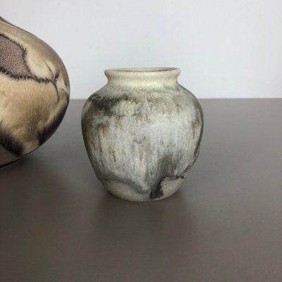 Fat Lava Abstract Pottery Vases by Ruscha, Germany, 1960s, Set of 2-QZ-1153791