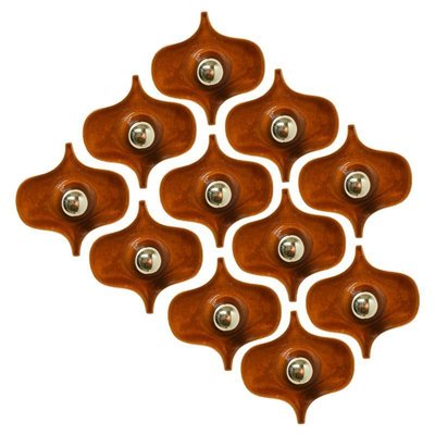 Fat Lava Brown Ceramic Wall Light from Hustadt Keramik, Germany, 1960s-VDW-1719588