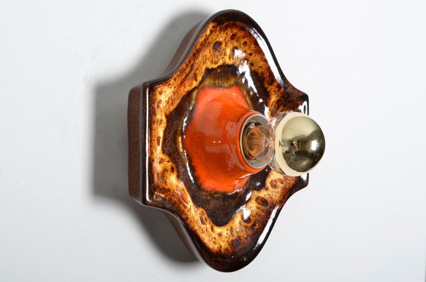 Fat Lava Ceramic Sconce from Dümler & Breiden, 1970s-IV-743721