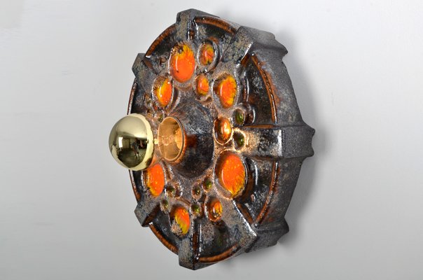 Fat Lava Ceramic Sconce from Hustadt Leuchten, 1970s-IV-743718