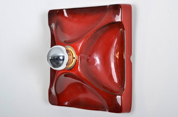 Fat Lava Ceramic Sconce from Hustadt Leuchten, 1970s-IV-743705