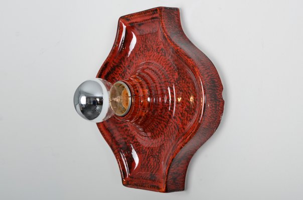 Fat Lava Ceramic Sconce from Hustadt Leuchten, 1970s-IV-743696