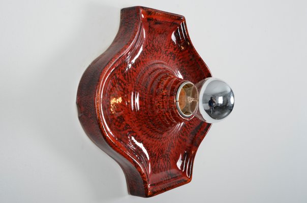 Fat Lava Ceramic Sconce from Hustadt Leuchten, 1970s-IV-743696