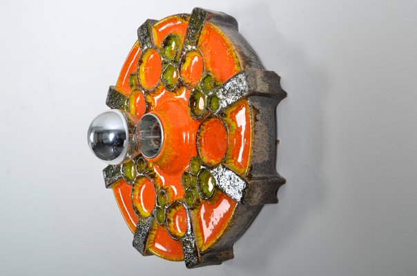 Fat Lava Ceramic Sconce from Hustadt Leuchten, 1970s-IV-743693