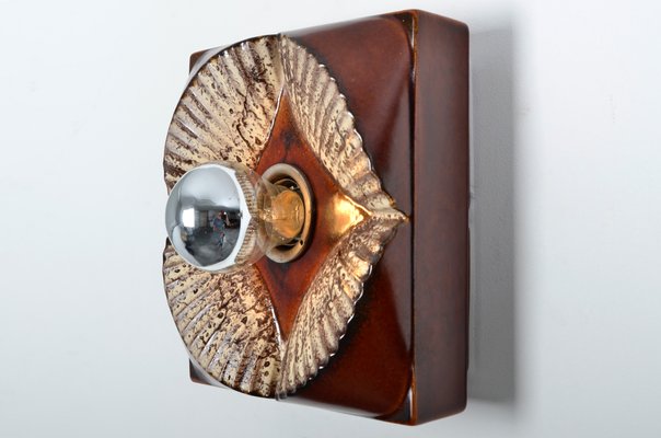 Fat Lava Ceramic Sconce from Pan, 1970s-IV-743723