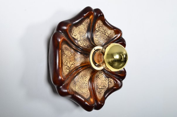 Fat Lava Ceramic Sconce from Pan Leuchten, 1970s-IV-851812