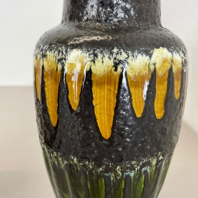 Fat Lava Multi-Color Vases from Scheurich, Germany, 1970s, Set of 2-QZ-1437217