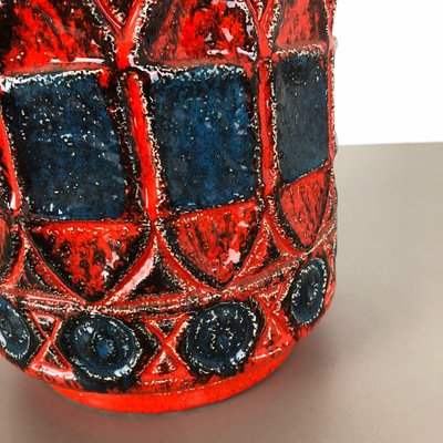 Fat Lava Pottery 92 35 Vase by Bay Ceramics, Germany, 1960s-QZ-1147723