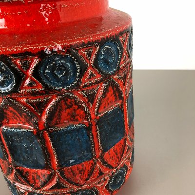 Fat Lava Pottery 92 35 Vase by Bay Ceramics, Germany, 1960s-QZ-1147723