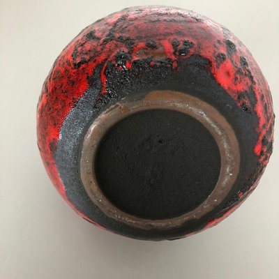 Fat Lava Pottery Vase by Gräflich Ortenburg, Germany, 1960s-QZ-1052945