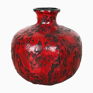 Fat Lava Pottery Vase by Gräflich Ortenburg, Germany, 1960s-QZ-1052945