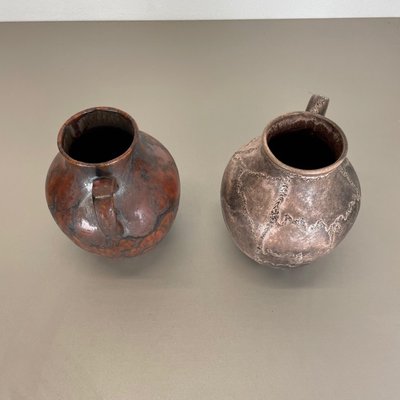 Fat Lava Pottery Vases by Ruscha, Germany, 1960s, Set of 2-QZ-1153795