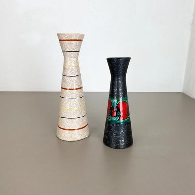 Fat Lava Pottery Vases from Scheurich, Germany, 1970s, Set of 2-QZ-1308837