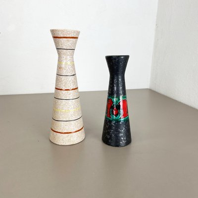 Fat Lava Pottery Vases from Scheurich, Germany, 1970s, Set of 2-QZ-1308837