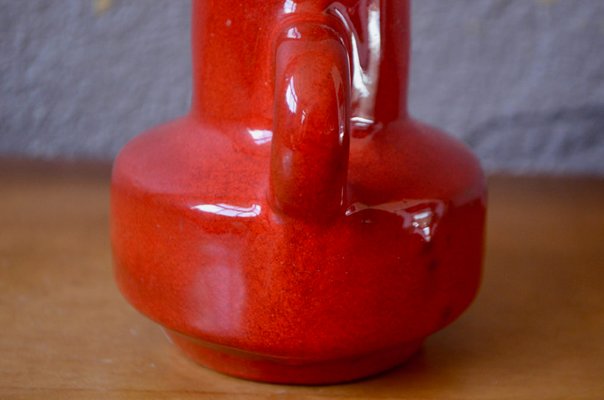 Fat Lava Scandinavian Pitcher Vase in Red Color from Kreutz Keramik-AIU-2018464