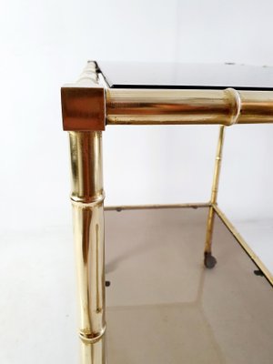 Faux Bamboo Bar Cart from Maison Baguès, France, 1970s-FO-1416494