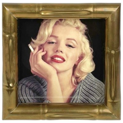 Faux Bamboo Brass Picture Frame by Tommaso Barbi, Italy, 1970s-LYQ-1171374