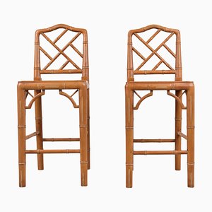 Faux Bamboo Children Chairs, 1960s, Set of 2-IRH-1451983