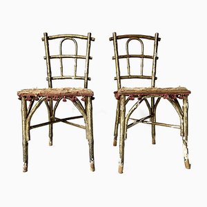 Faux Bamboo Parlor Chairs from Thonet, Set of 2-DKC-941293