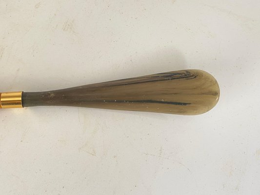 Faux Bamboo Shoe Horn with Metal and Brass Ornaments, France, 1970s-UR-1705348