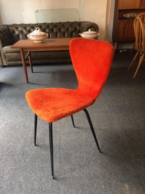 Faux Fur Side Chairs, 1950s, Set of 2-AVC-1137283