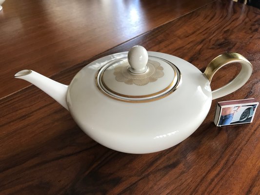 Favorit Tea Kettle from Hutschenreuther, Bavaria, Germany, 1940s-WQQ-1325150